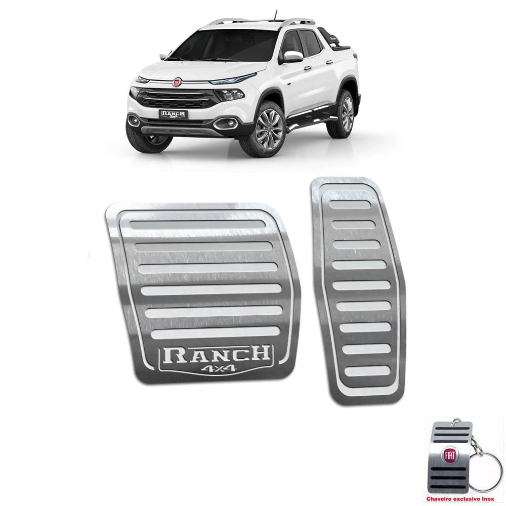 Pedaleira Automático Fiat Toro Ranch 2016 A 2021 Prata