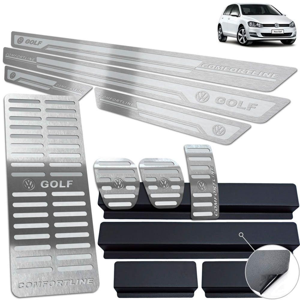 Descanso Pedaleira Manual Soleira Golf Comfortline Prata