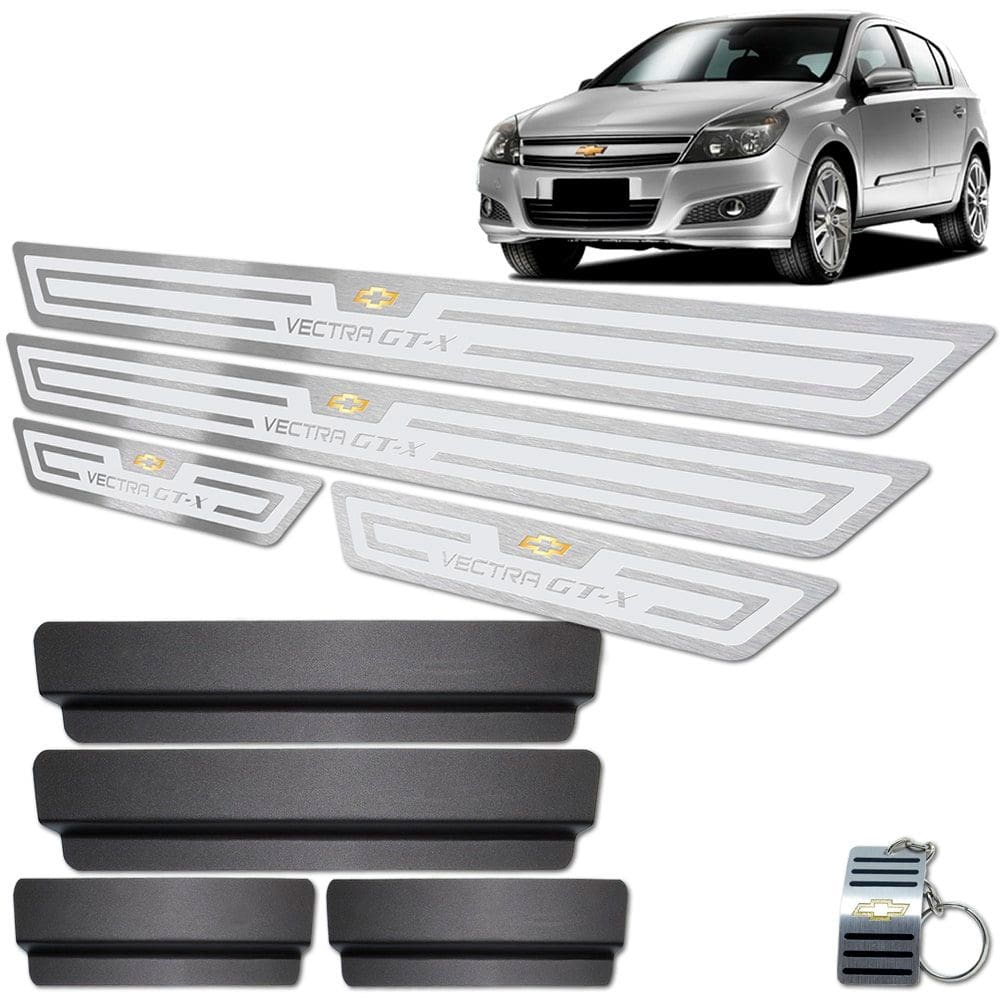 Soleira de Porta Chevrolet Vectra Gt-X Prata Alto Relevo