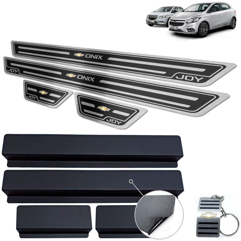 Soleira Chevrolet Onix Joy 2013 A 2020 Preto Alto Relevo
