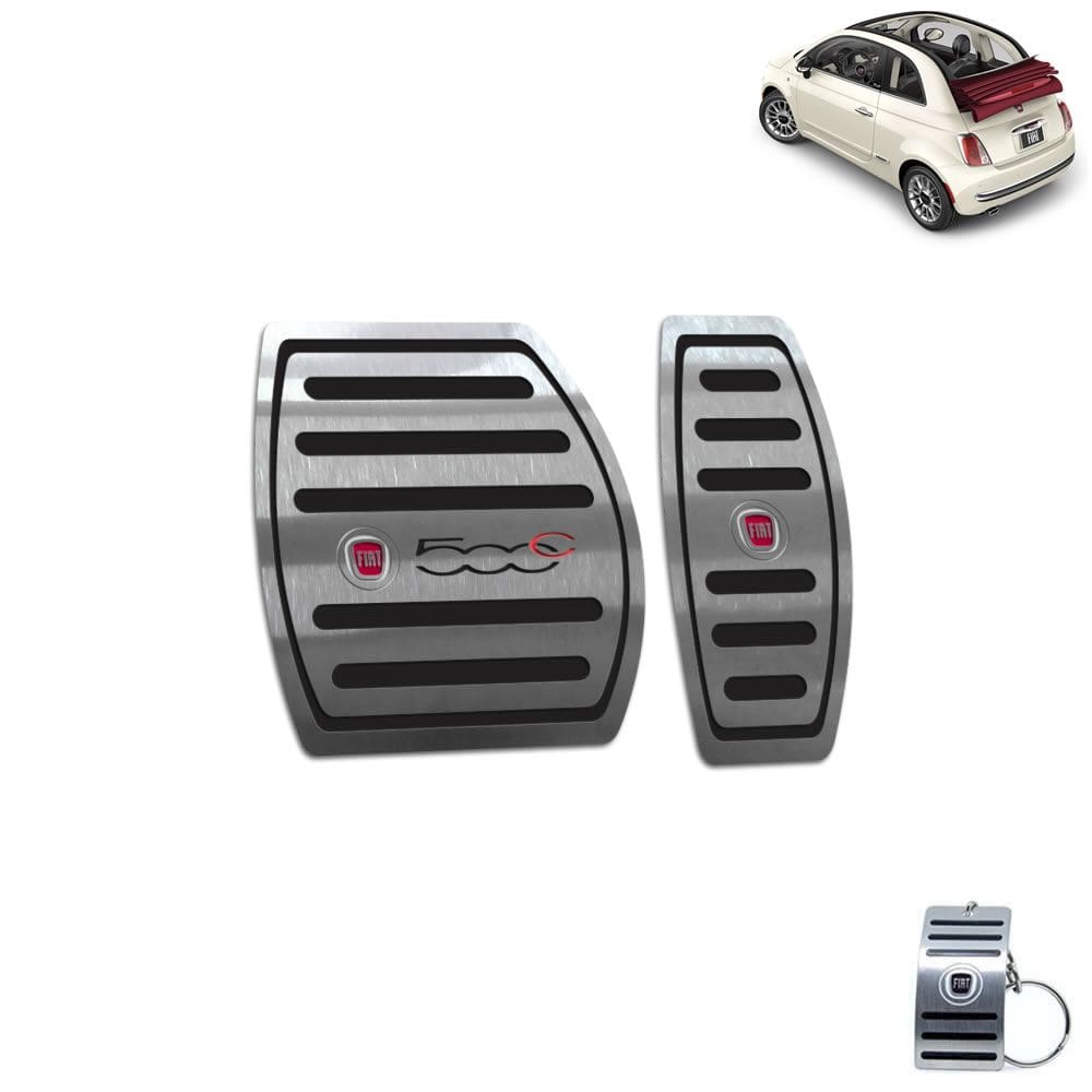 Pedaleira Automático Fiat 500 Cabrio 2012 A 2015 Preto