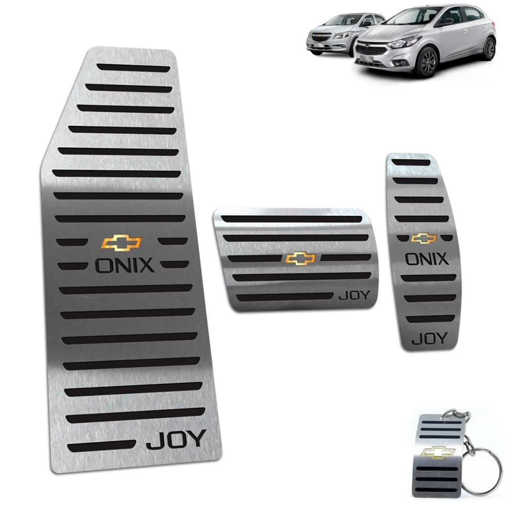 Descanso E Pedaleira Automático Onix Joy 2013 A 2020 Preto