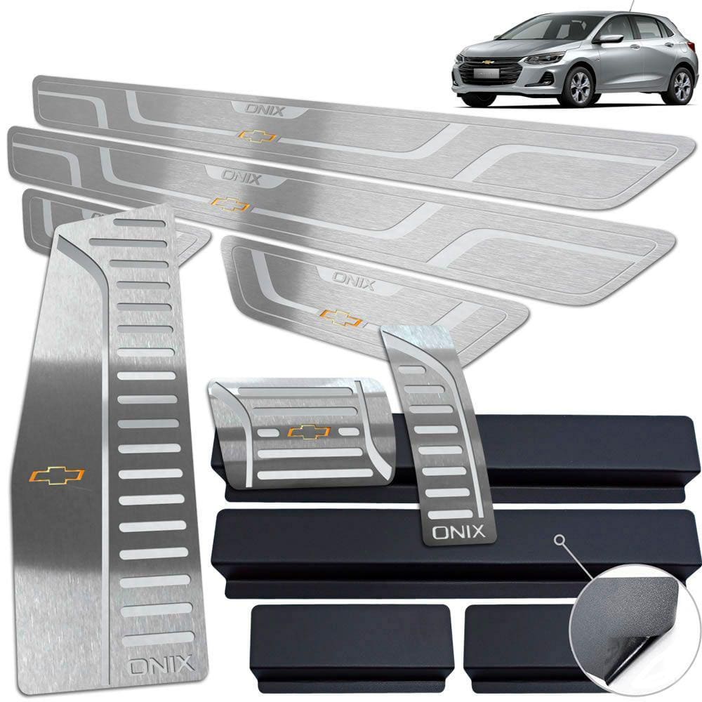 Descanso Soleira Pedaleira Automático Prata Onix 2020