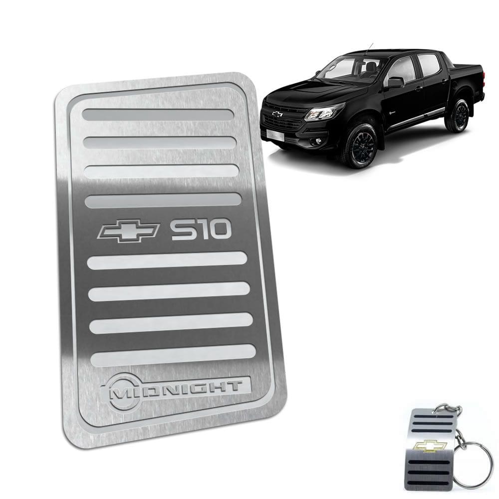 Descanso de Pé Aço Inox Chevrolet S10 Midnight Prata