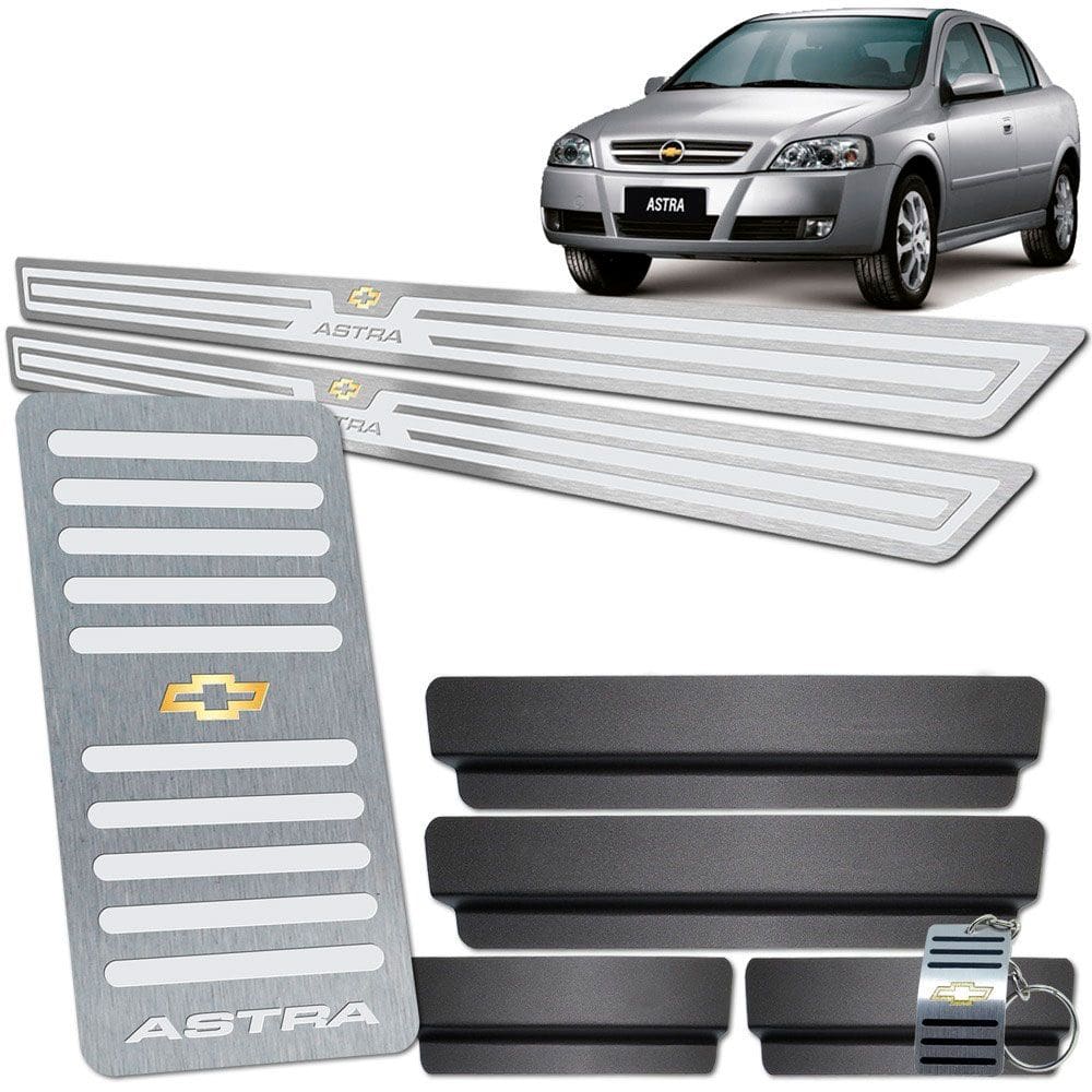 Descanso De Pé E Soleira Astra Prata Alto Relevo 2 Portas