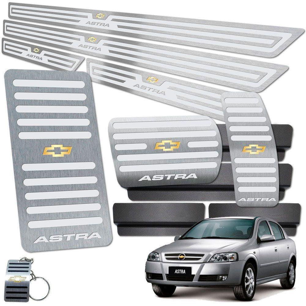 Descanso Pedaleira Automático Soleira Astra 4 Portas Prata