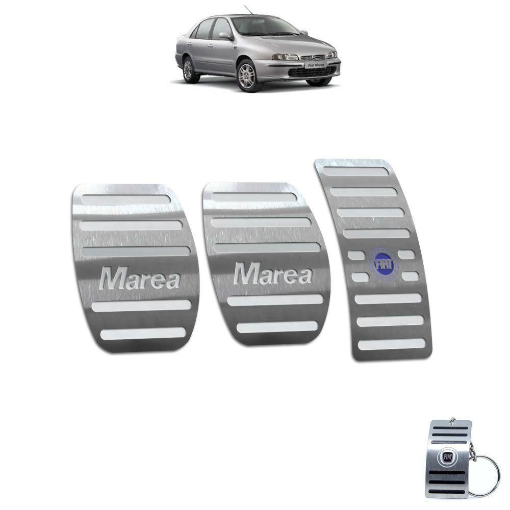 Pedaleira Em Aço Inox Fiat Marea 1998 A 2007 Manual