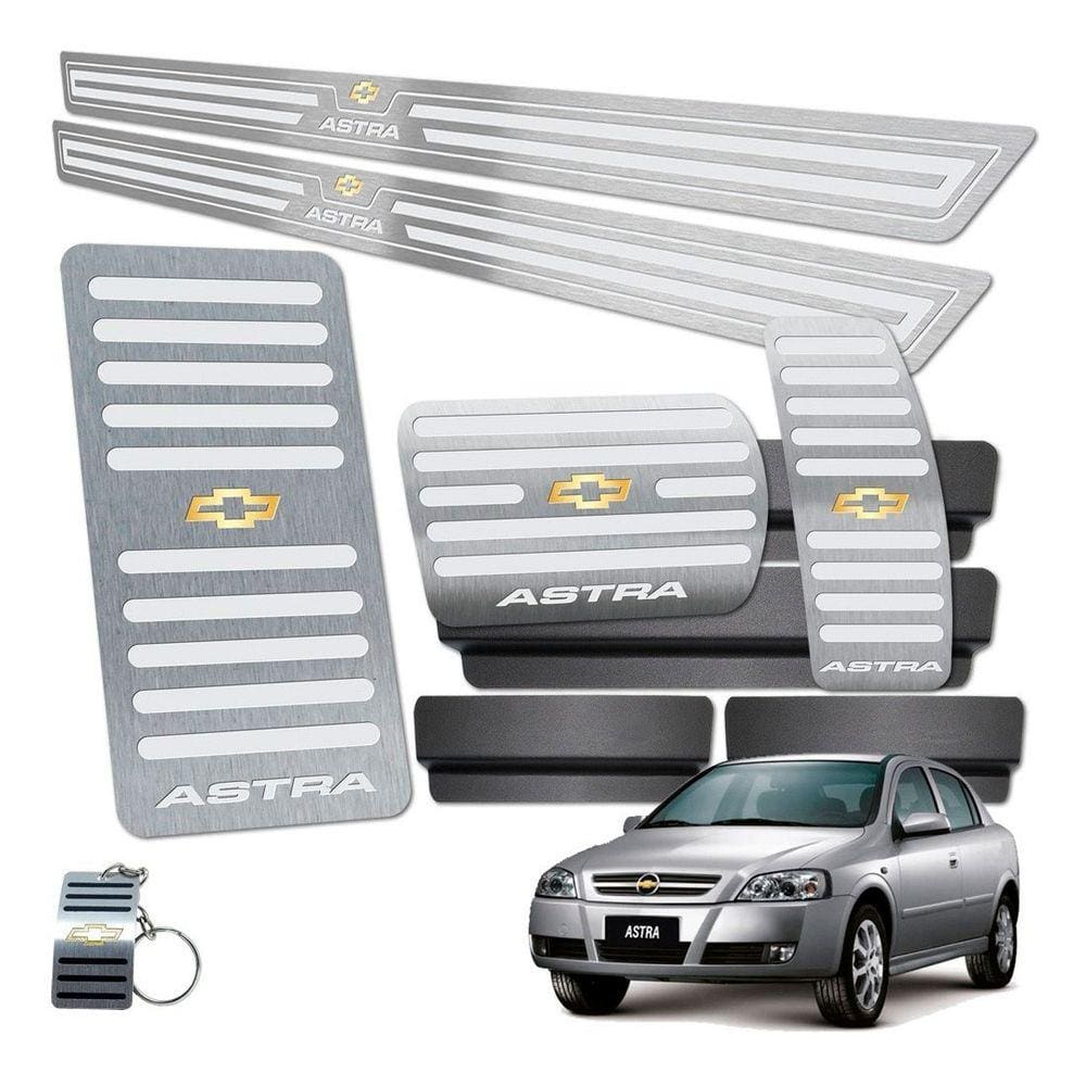 Descanso Pedaleira Soleira Astra 2 Portas Automático Prata