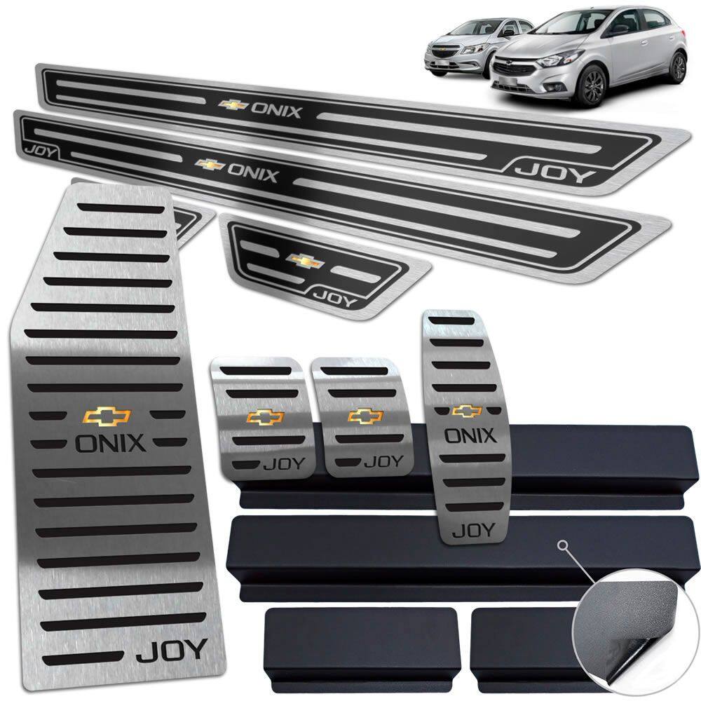 Descanso Pedaleira Manual Soleira Onix Joy 2013 A 2020 Preto