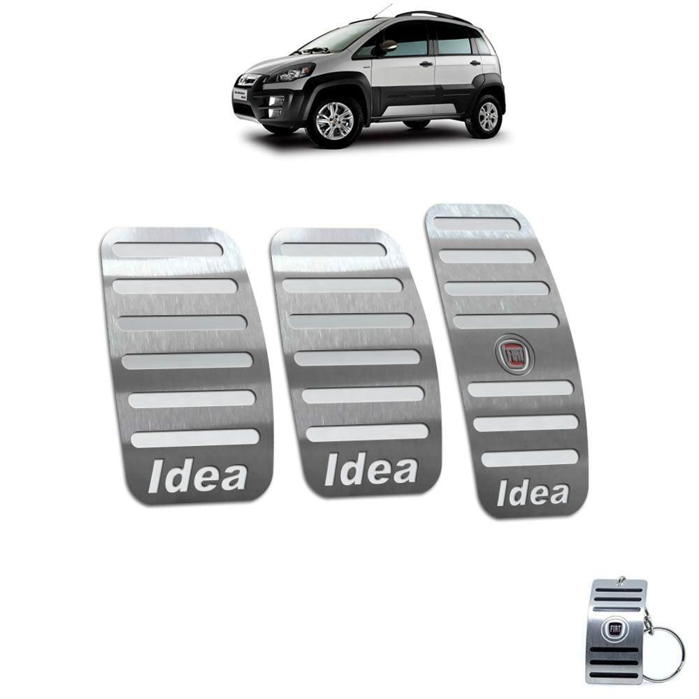Pedaleira Manual Em Aço Inox Fiat Idea 2011 A 2016