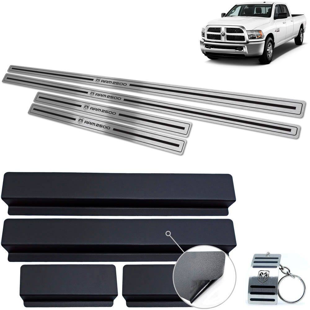 Soleira Dodge Ram 2500 2012 A 2017 Preto Baixo Relevo