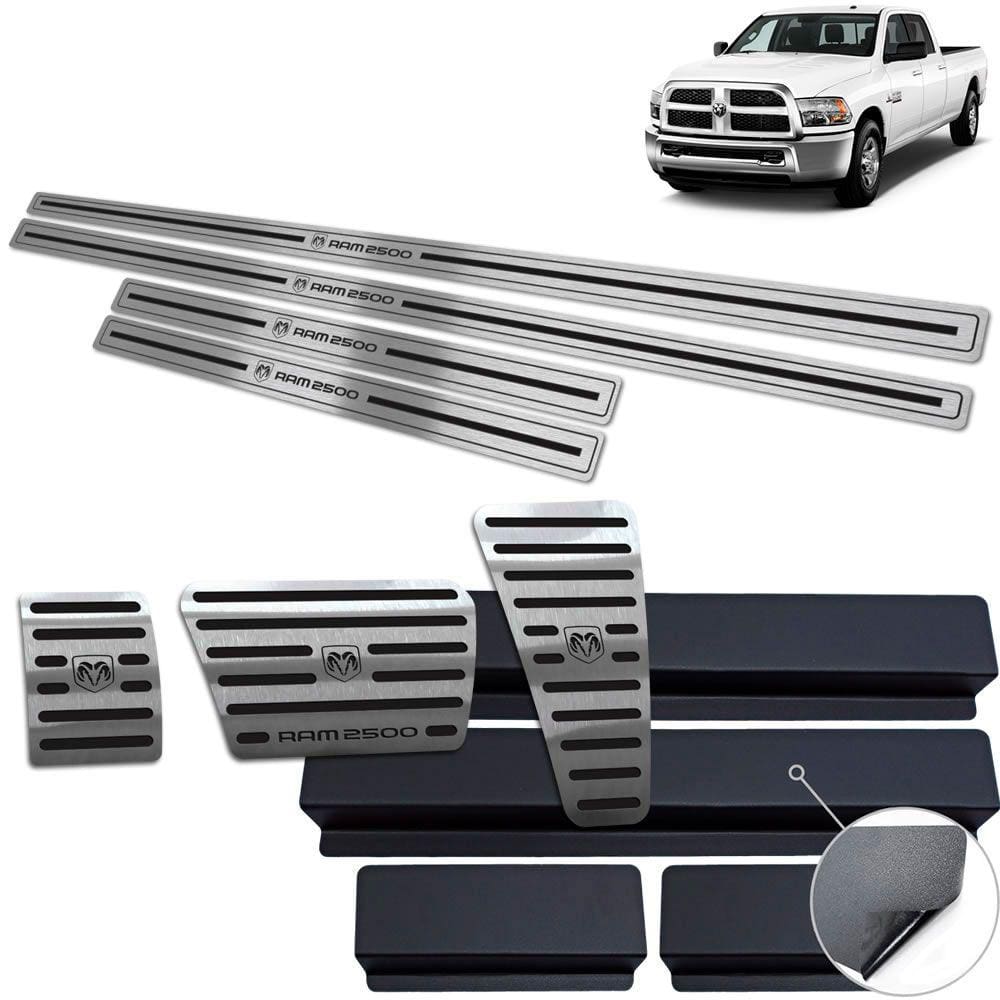 Soleira Pedaleira Preto Dodge Ram 2500 2012 A 2017