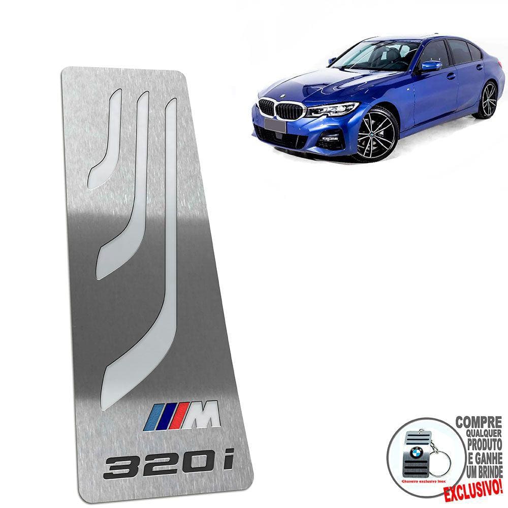 Descanso De Pé Aço Inox Prata Bmw 320I M Sport 2020 2021