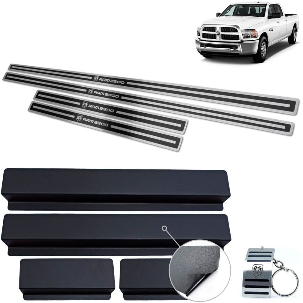Soleira Dodge Ram 2500 2012 A 2017 Preto Alto Relevo