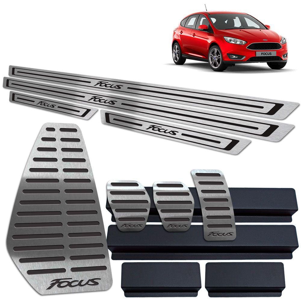 Pedaleira Manual Soleira Descanso Preto Ford Focus 2019