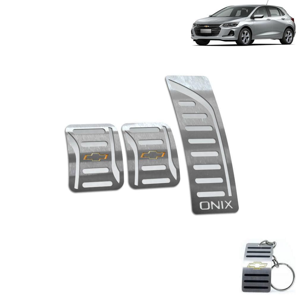 Pedaleira Manual Chevrolet Onix 2020 Prata
