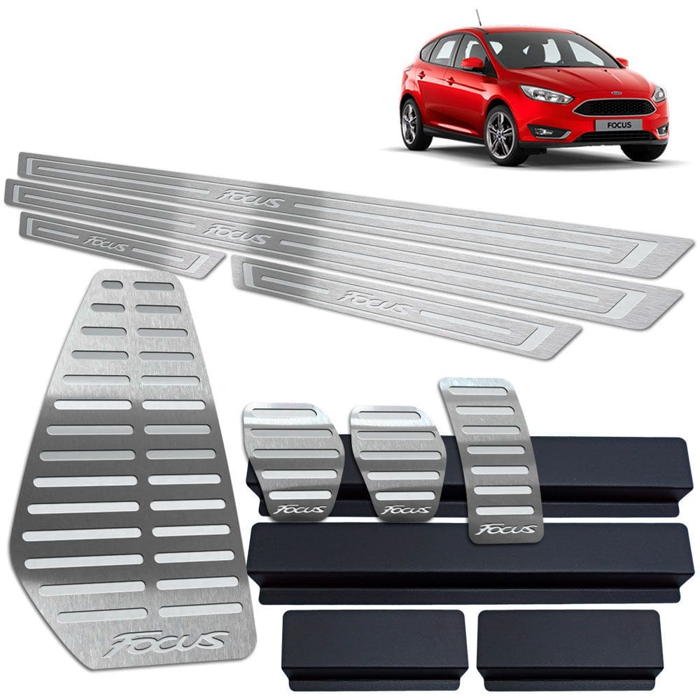 Pedaleira Manual Soleira Descanso Prata Ford Focus 2019