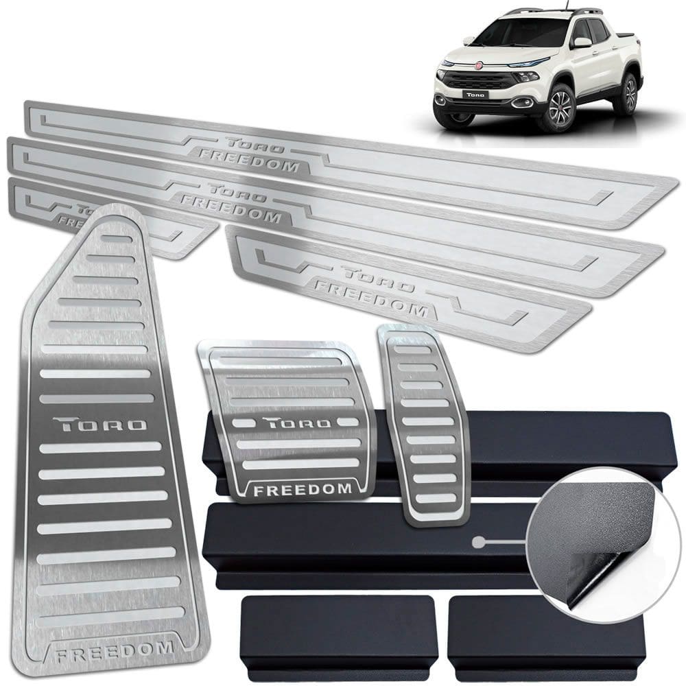 Descanso Pedaleir Aut Soleira Toro Freedom 2016 a 2021 Prata