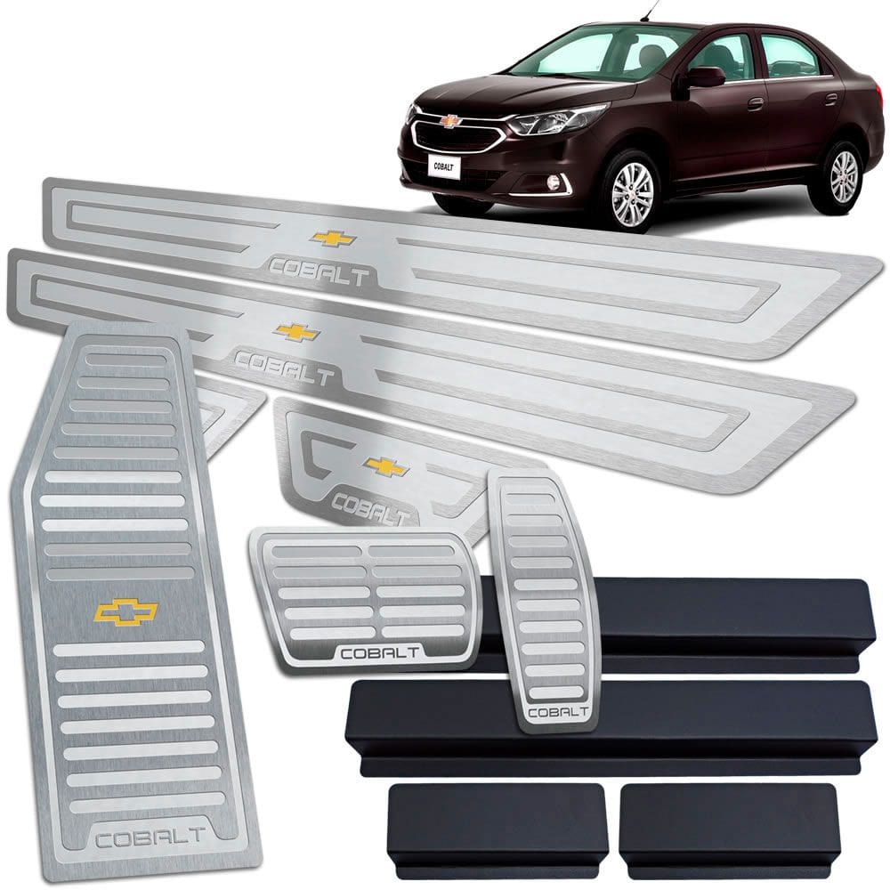 Descanso Soleira Pedaleira Automático Prata Chevrolet Cobalt