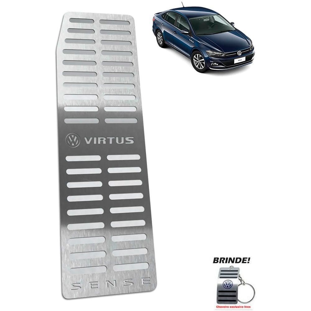 Descanso de Pé Em Aço Inox gravação Em Prata Virtus Sense