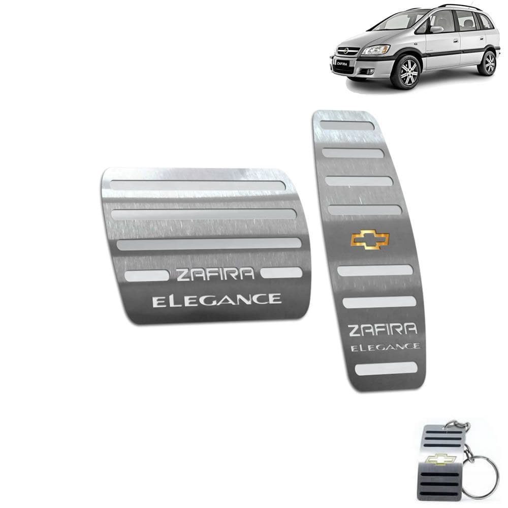 Pedaleira Automático Zafira Elegance 2005 A 2012 Prata