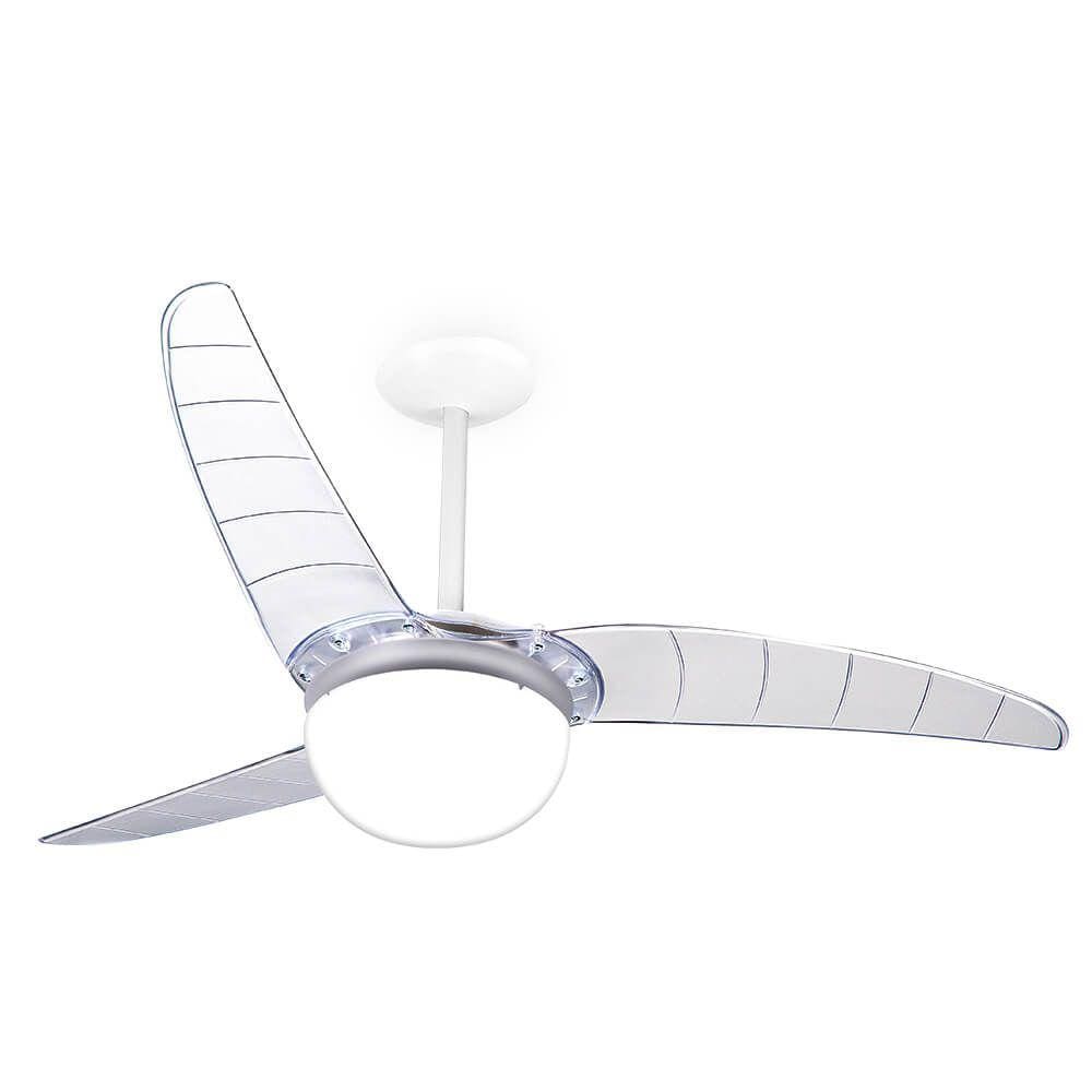 Ventilador De Teto Spirit 302 Cristal Lustre Globo 127V