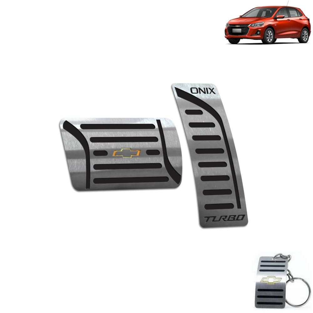 Pedaleira Automático Chevrolet Onix Turbo 2020 Preto