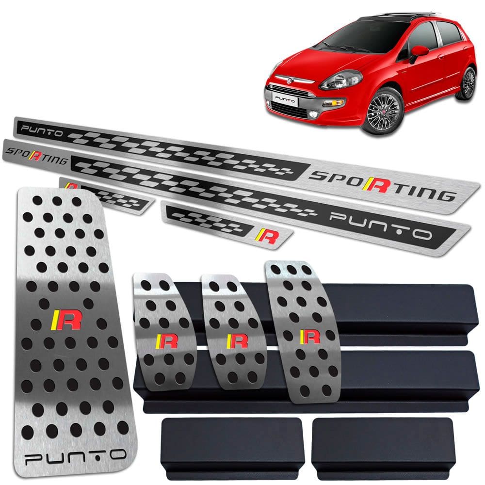 Descanso Pedaleira Manual Soleira Punto Sporting Preto