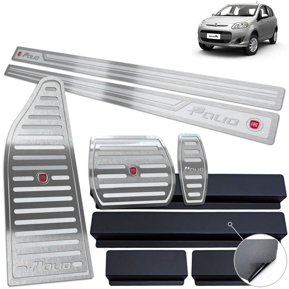 Descanso Pedaleira Auto Soleira Prata Fiat Palio 2012 A 2017