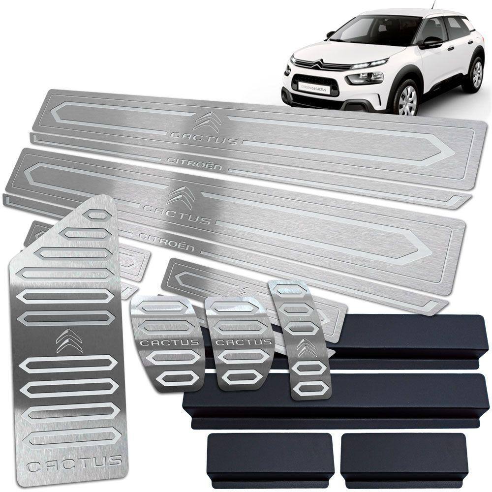 Descanso Soleira Pedaleira Manual Inox Citroen C4 Cactus