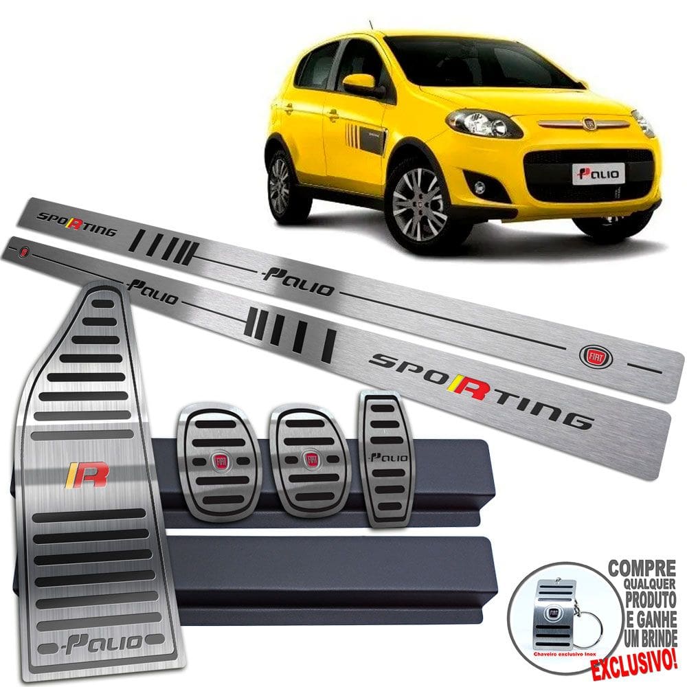 Pedaleira Manual Soleira Descanso Preto Palio Sporting