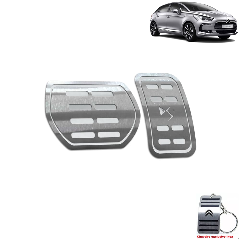 Pedaleira Automático Citroen DS5 2012 A 2018 Aço Inox