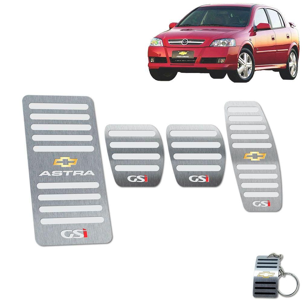 Descanso de Pé +  Pedaleira Manual Astra Gsi Prata