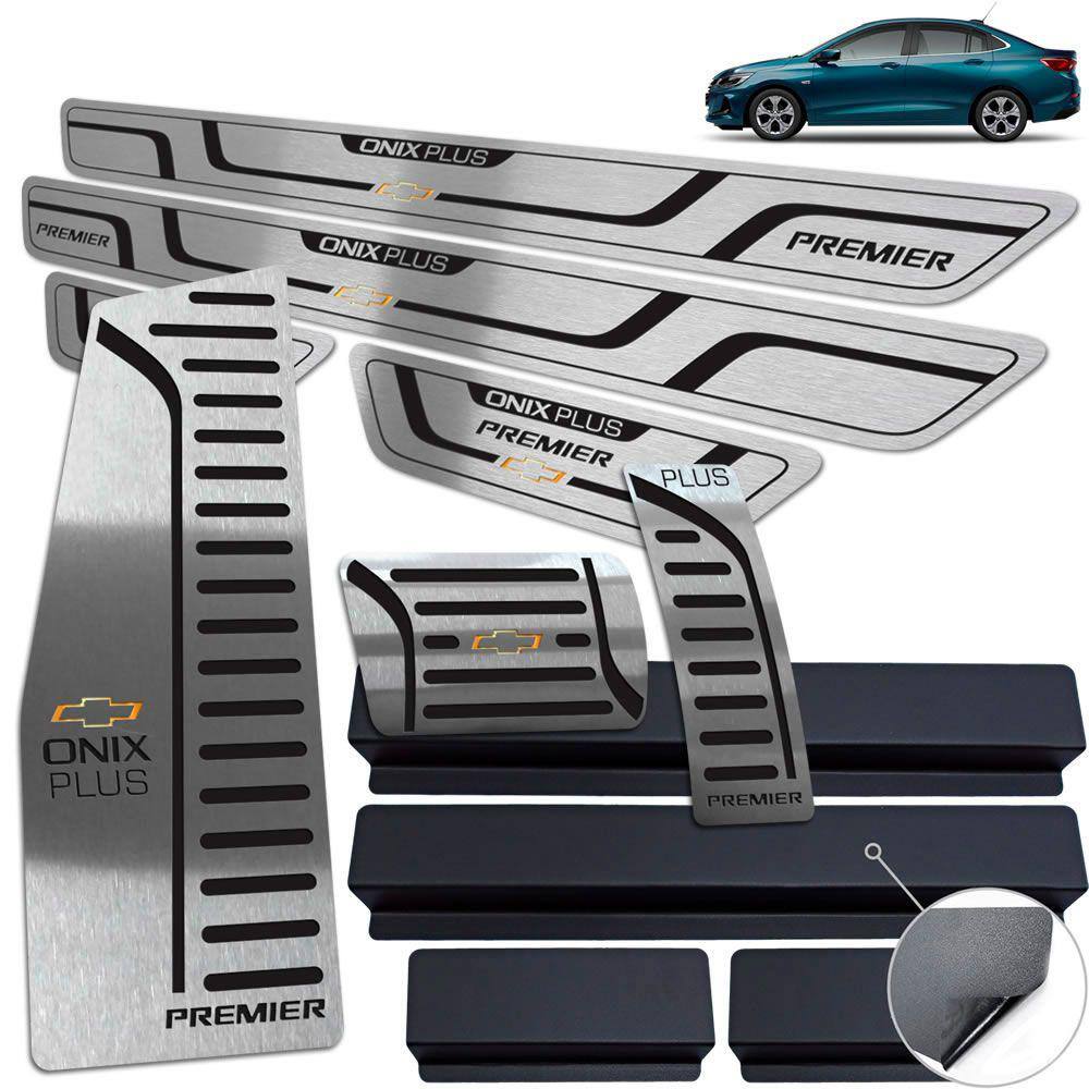 Descanso Soleira Pedaleira Preto Onix Plus Premier 2020