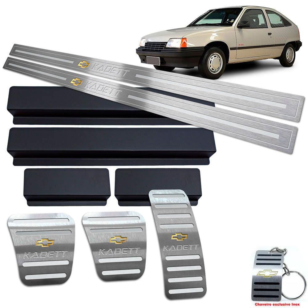 Pedaleira Manual Soleira Prata Baixo Relevo Chevrolet Kadett