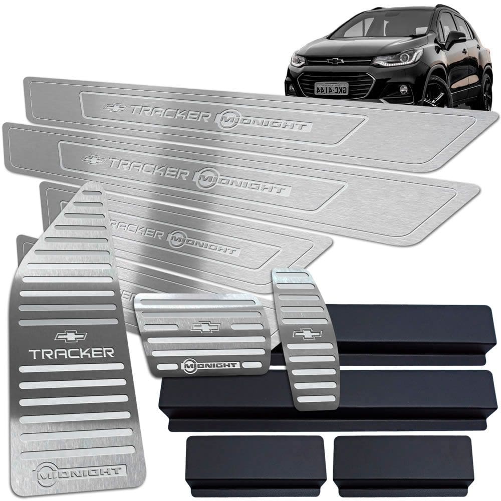 Descanso Soleira Pedaleira Prata Chevrolet Tracker Midnight