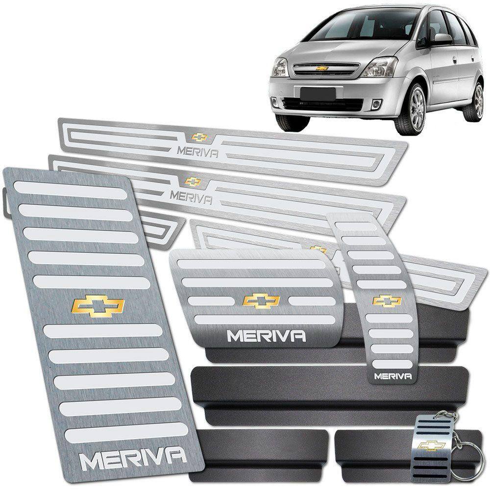 Descanso Soleira Pedaleira Automático Chevrolet Meriva Prata