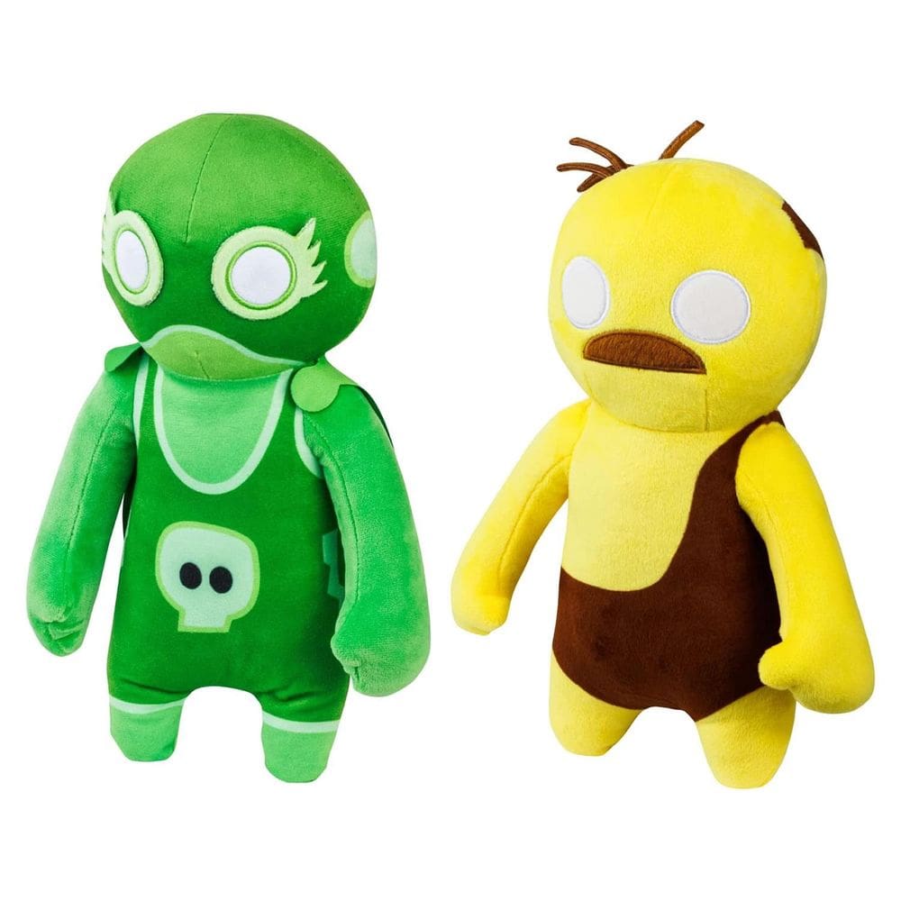 Gang Beasts Amarelo e Verde Wrestler Plush 2pk 12 ”Jogo