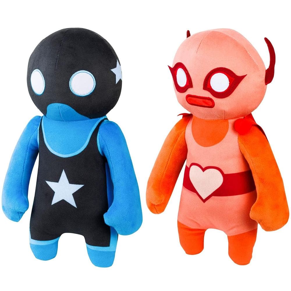 Gang Beasts Vermelho e Azul Wrestler Plush 2pk 12 ”Personagem