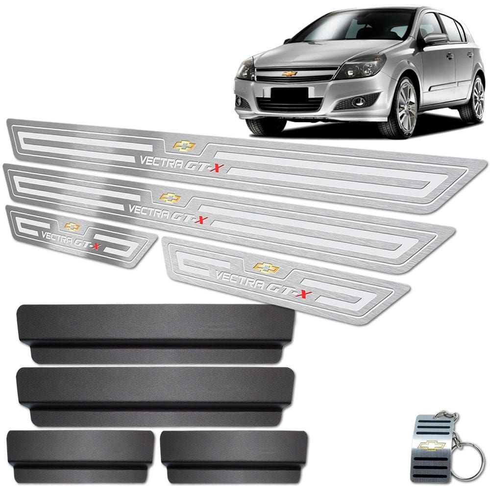 Soleira de Porta Chevrolet Vectra Gt-X Prata Baixo Relevo