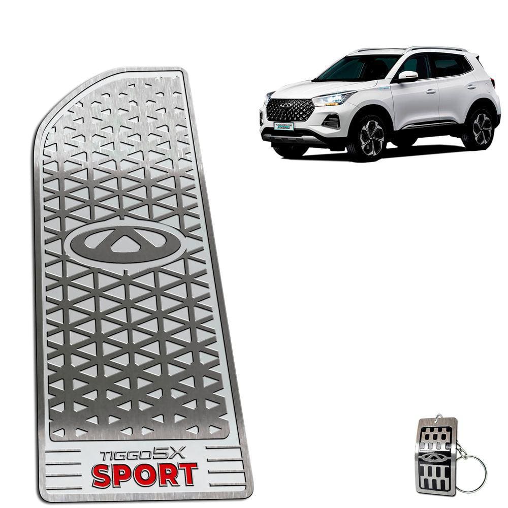 Descanso De Pé Em Aço Inox Chery Tiggo 5X Sport 2024