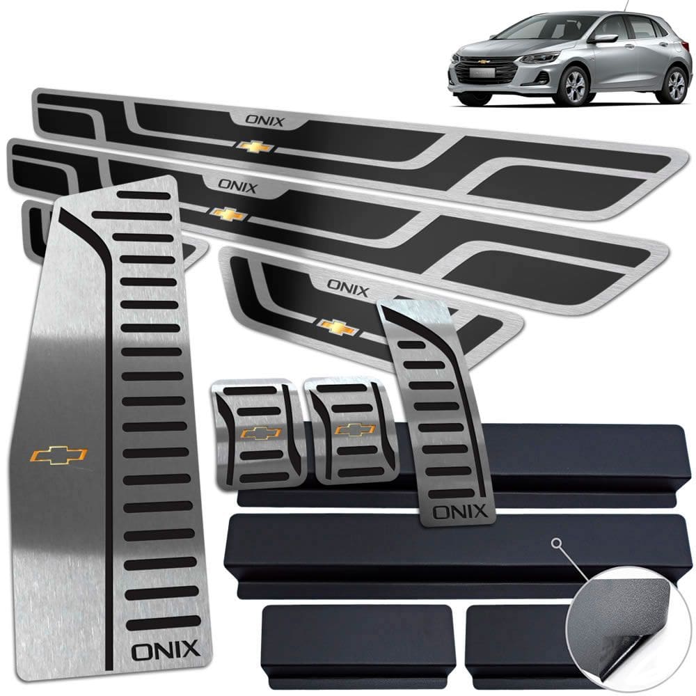 Descanso Pedaleira Manual Soleira Chevrolet Onix 2020 Preto