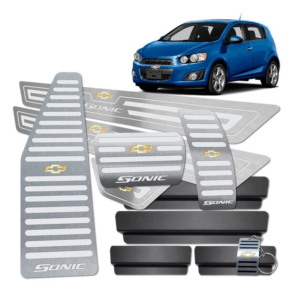 Descanso Pedaleira Automático Soleira Prata Sonic 2012/2014