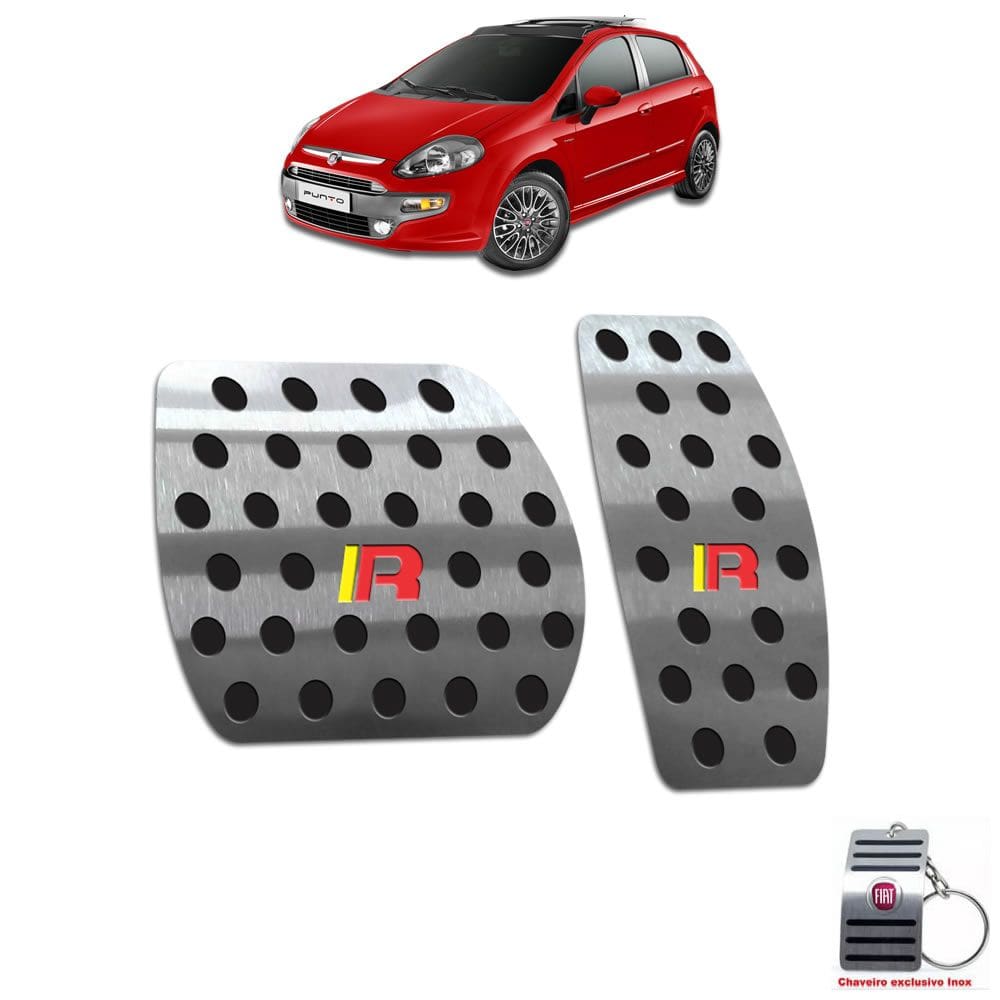 Pedaleira Automático Fiat Punto Sporting 2013 A 2017 Preto