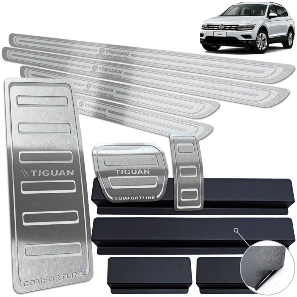 Descanso Pedaleira Soleira Tiguan Comfortline 18 2020 Prata