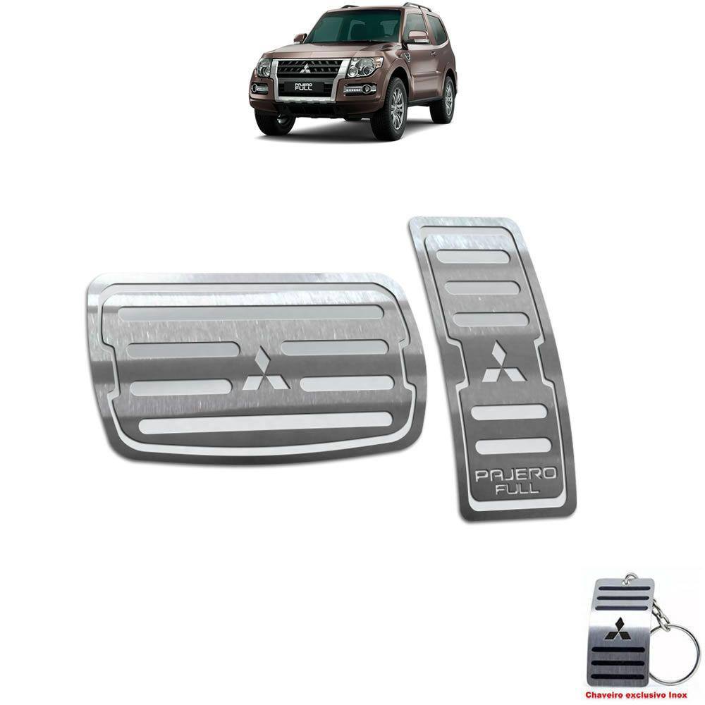 Pedaleira Automático Mitsubishi Pajero Full 2015 2020 Prata