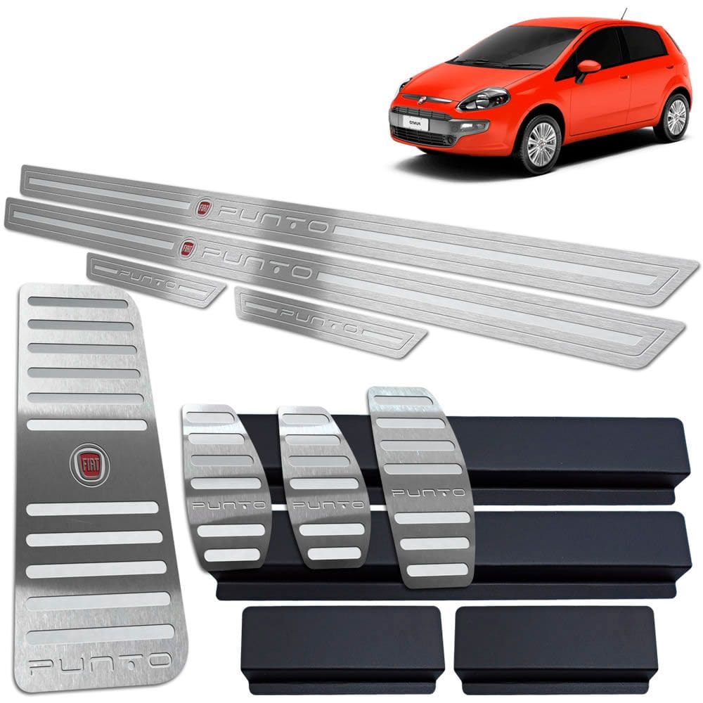 Soleira Pedaleira Descanso Punto 2013 2017 Manual Prata