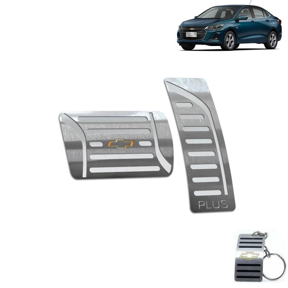 Pedaleira Automático Chevrolet Onix Plus 2020 Prata