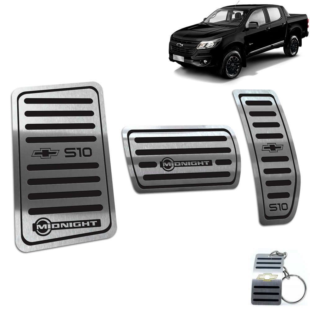 Descanso de Pé + Pedaleira Chevrolet S10 Midnight Preto