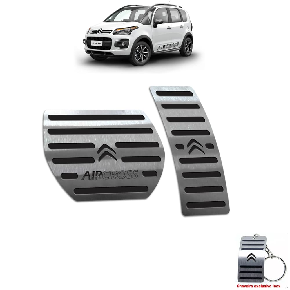 Pedaleira Automático Citroen Aircross 2011 Até 2016 Preto